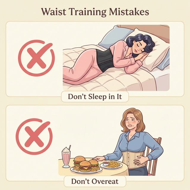 Common Waist Training Mistakes Infographic